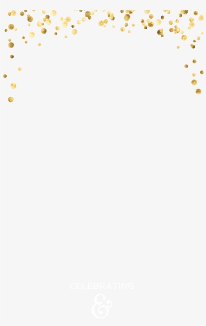 Gold Confetti Snapchat Geofilter Template Free Free