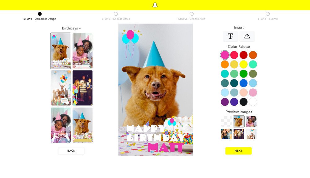 How to make custom Snapchat Geofilters with free templates