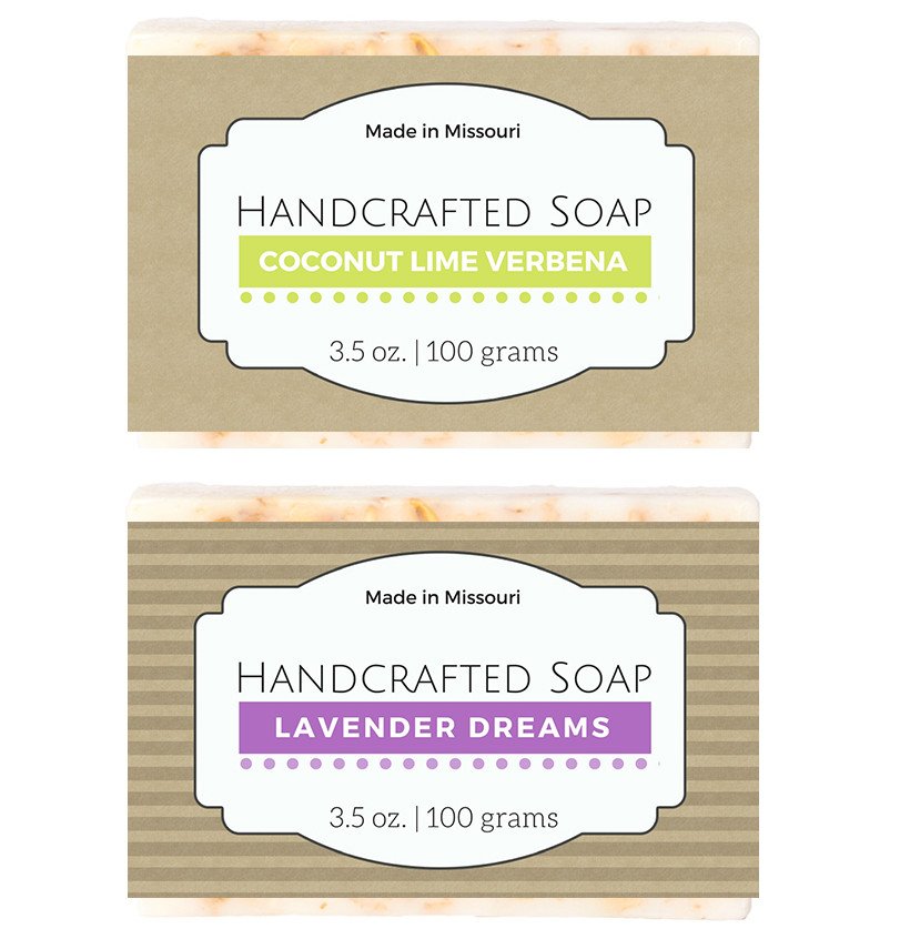 Kraft Dark 9 Soap Label Template – DIY Soap Labels