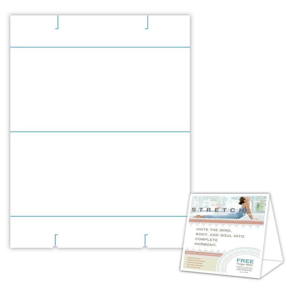 free table tent template