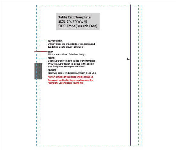 Table Tent Template 37 Free Printable PDF JPG PSD