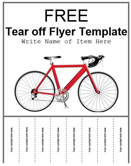 8 Free Sample Tear f Flyer Templates Printable Samples