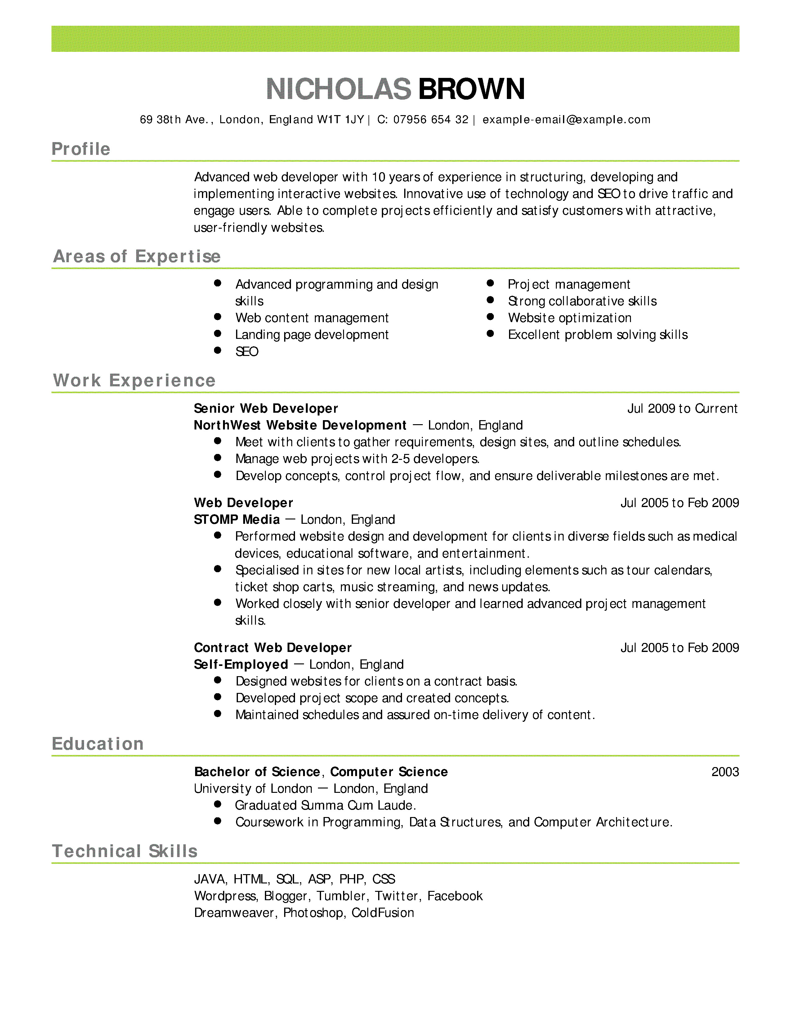 16 Free Resume Templates Excel PDF Formats
