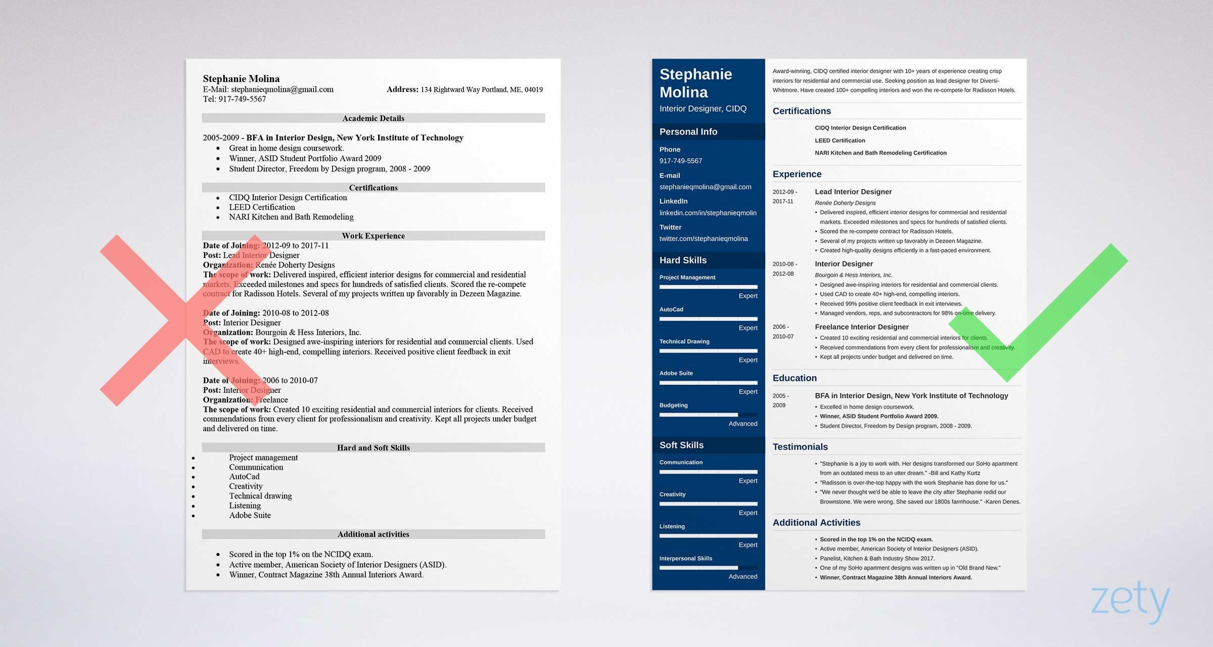 Free Resume Templates 17 Free CV Templates to Download & Use