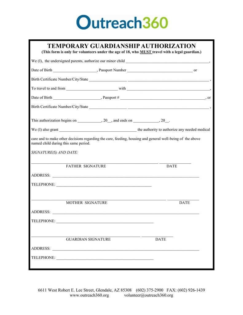 Free Guardianship Forms Free For free guardianship forms