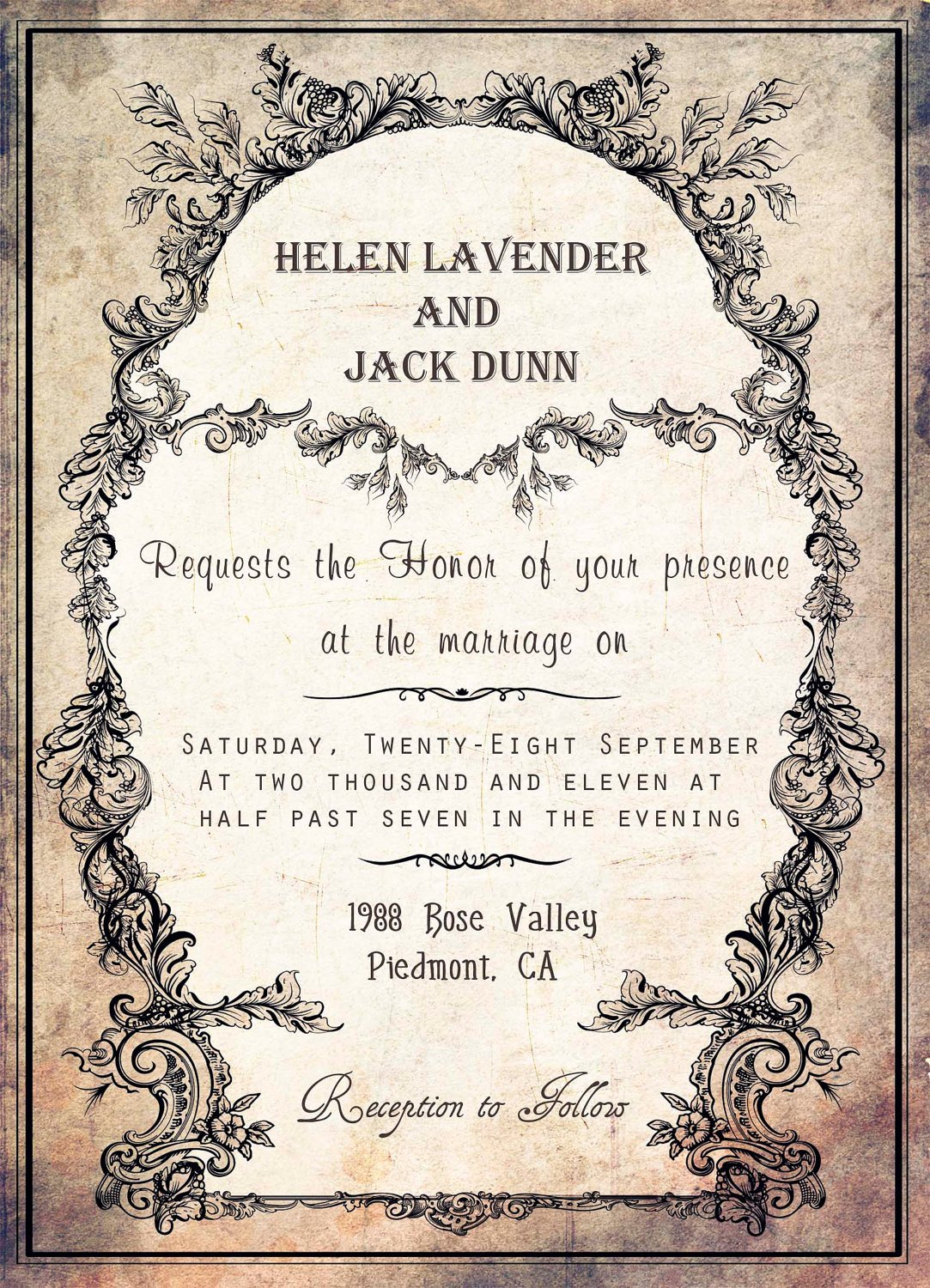 Silver Wedding Invitations free wedding invitation templates
