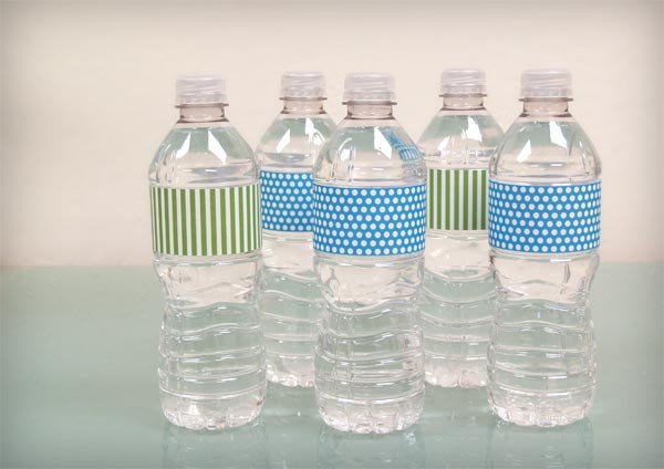 Bump Smitten DIY Shower Water Bottle Labels Free Download