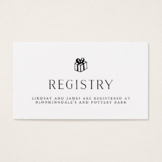 Wedding Registry Cards Templates