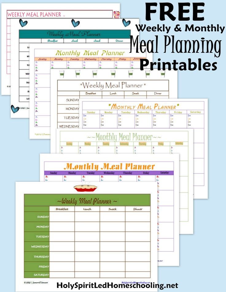 Free Meal Planning Printables & May Meal Plan