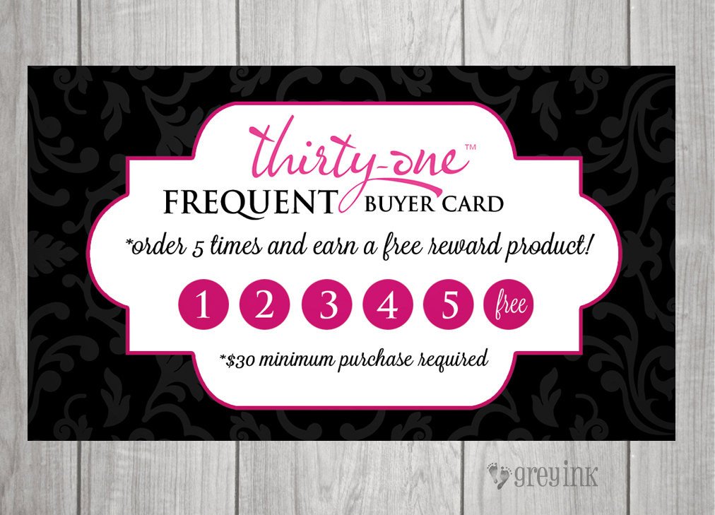 Thirty e Consultants Frequent Buyer Cards Instant by greyink