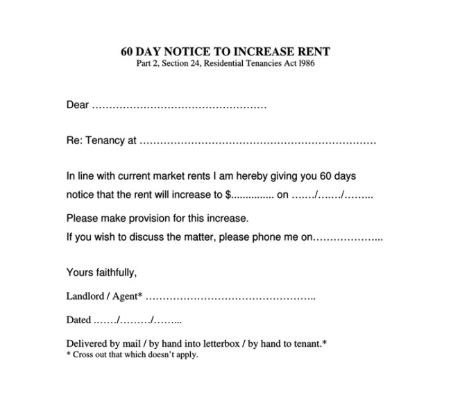 9 Samples of Friendly Rent Increase Letter Format for Tenants
