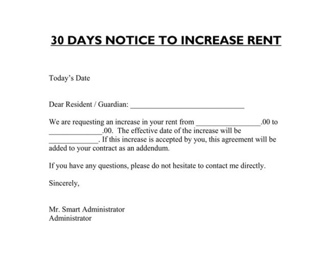 9 Samples of Friendly Rent Increase Letter Format for Tenants