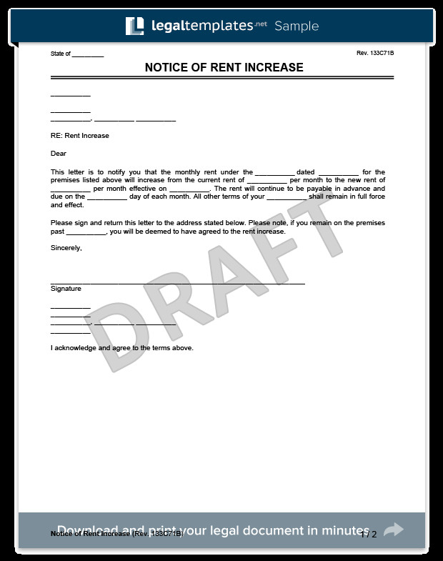 Create a Rent Increase Notice in Minutes