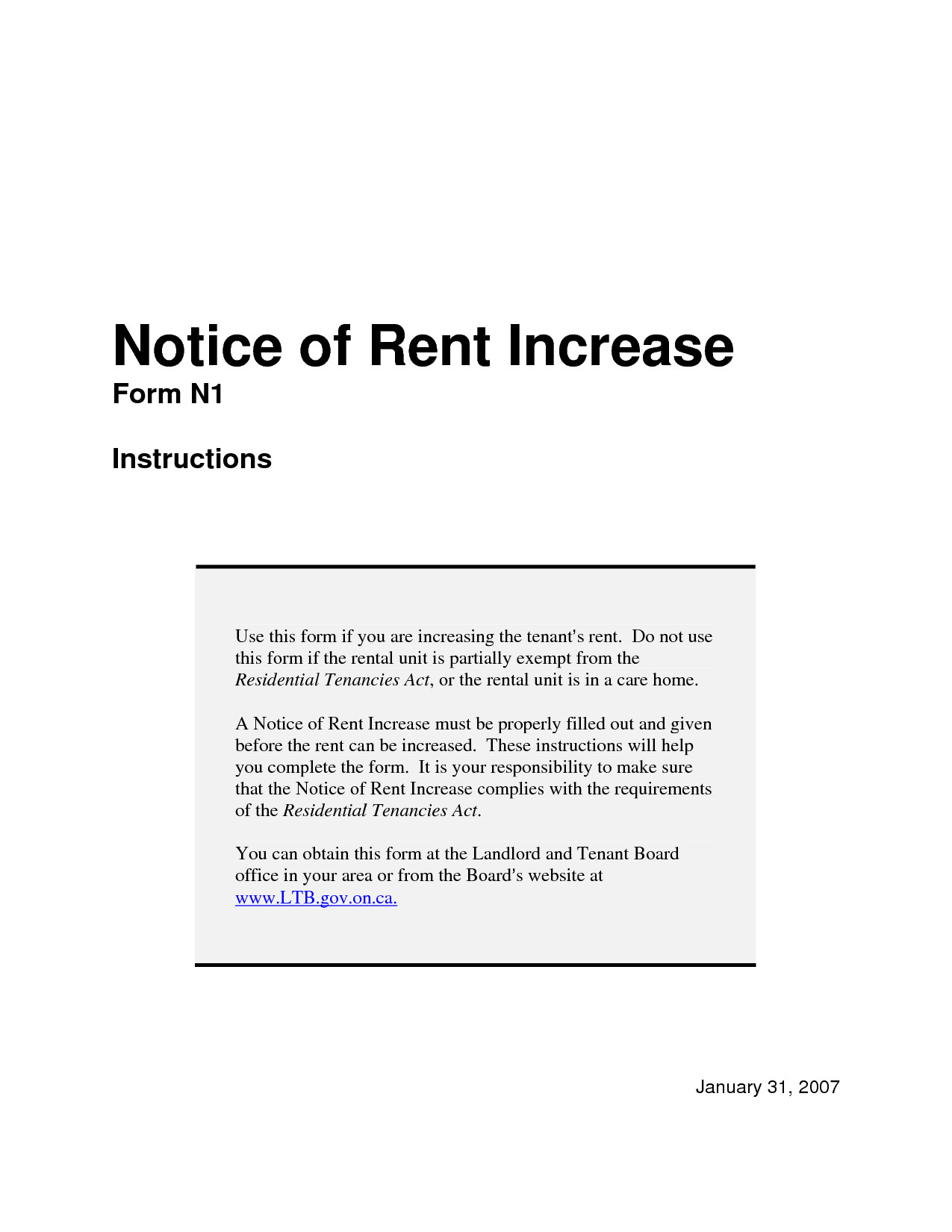 notice of rent increase sample Google Search
