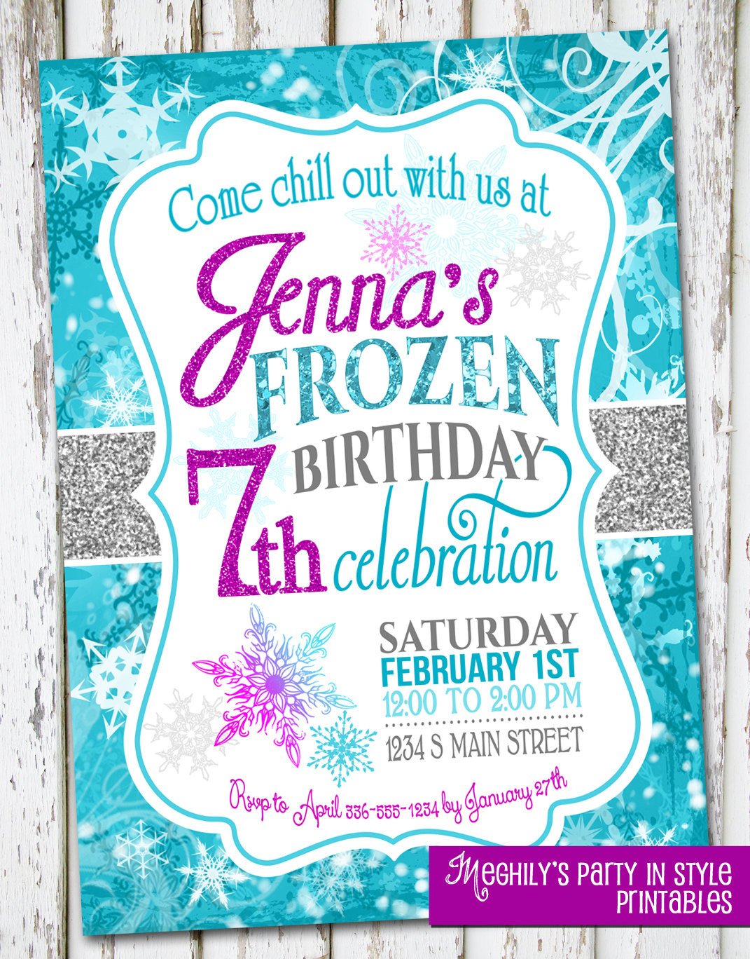 Frozen Birthday Invite