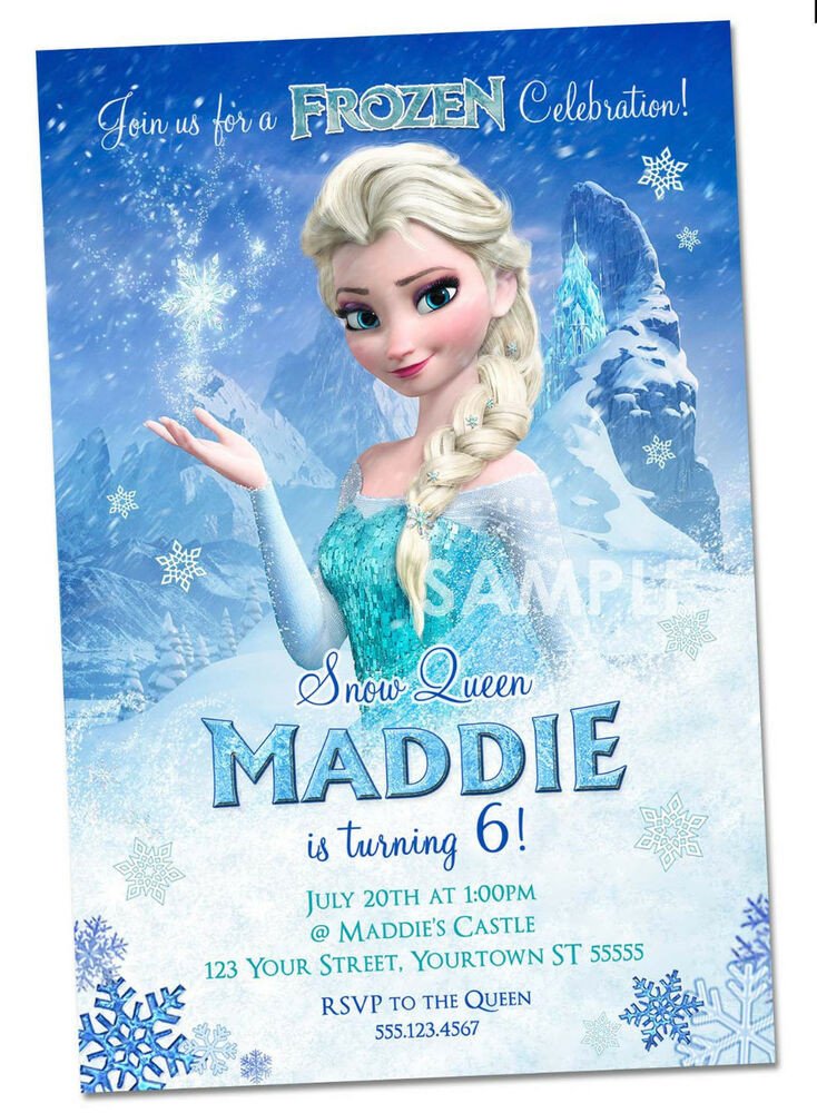 Disney Frozen Invitations Personalized Frozen Party