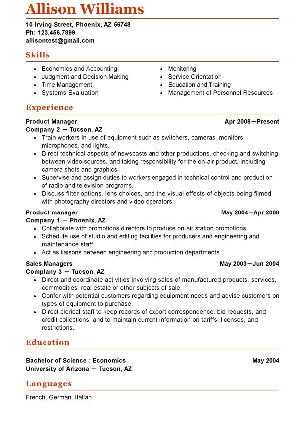 1000 ideas about Functional Resume Template on Pinterest