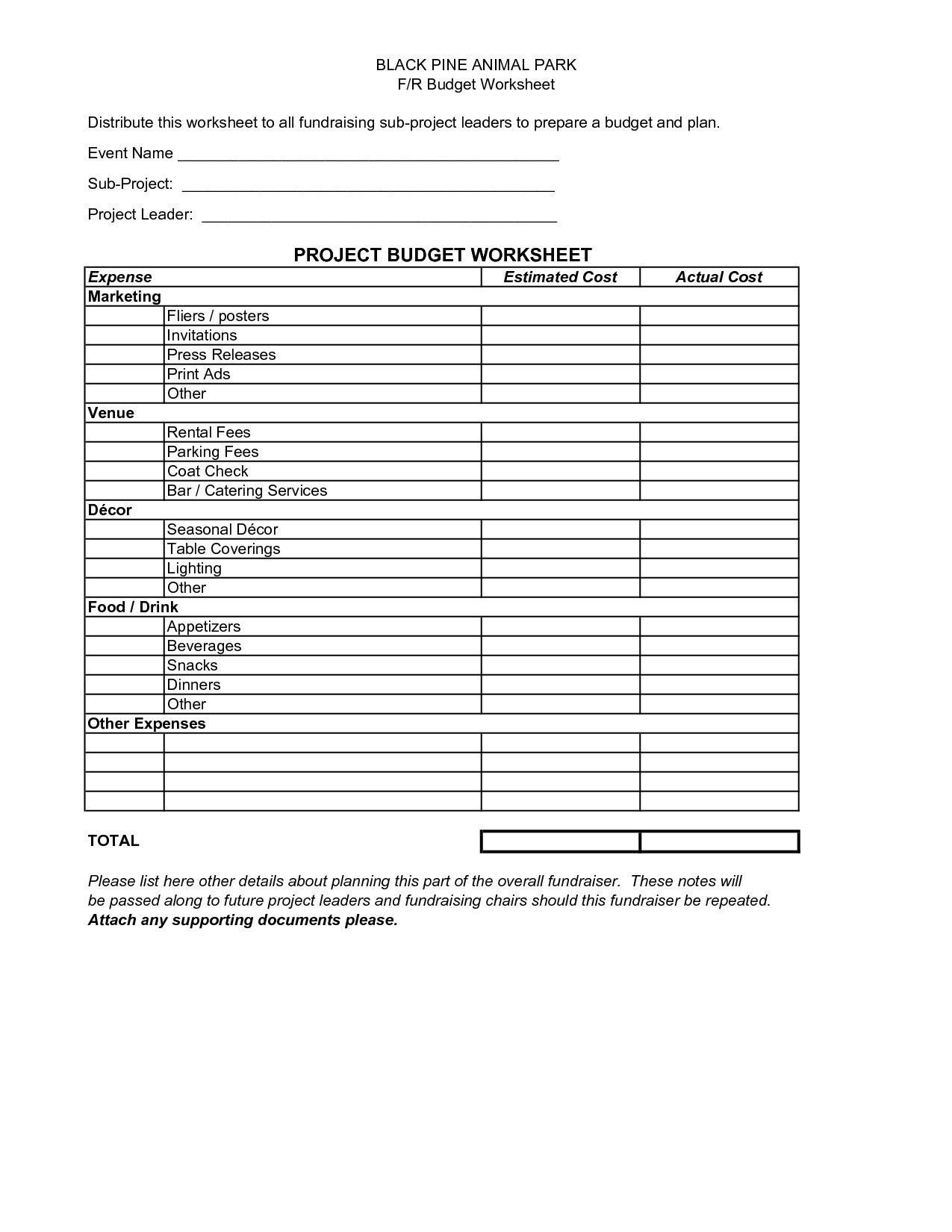 Capital Expenditure Bud Template Excel