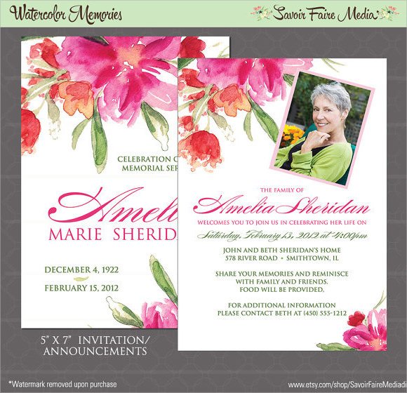 14 Funeral Notices PSD Vector EPS