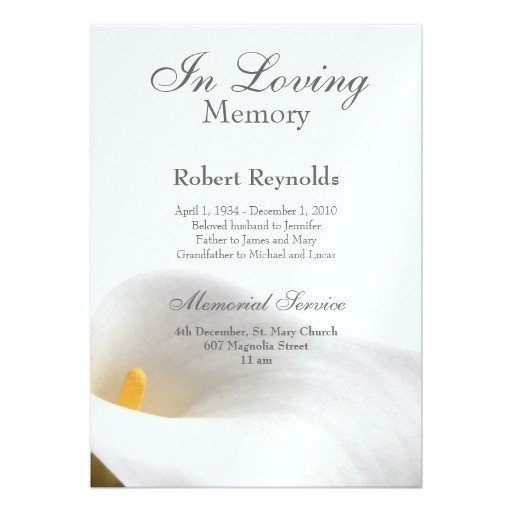 26 of Sample Funeral Announcements Template