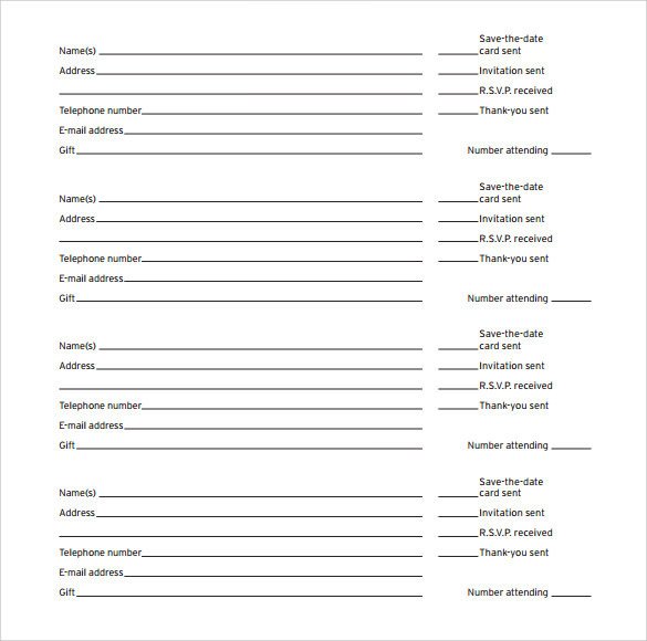 Sample Guest Book 9 Documents In PDF PSD