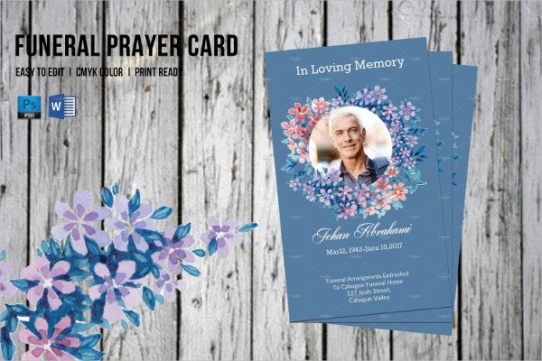 Funeral Prayer Card Template 21 PSD AI EPS Format