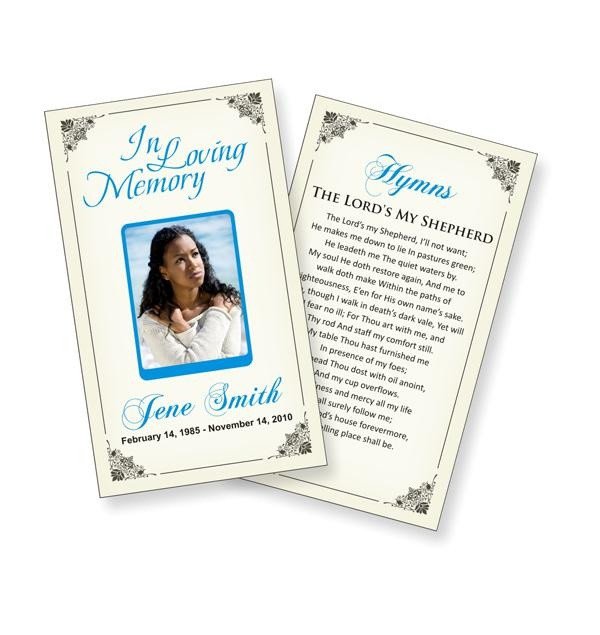 funeral prayer cards templates Funeral IDEAS