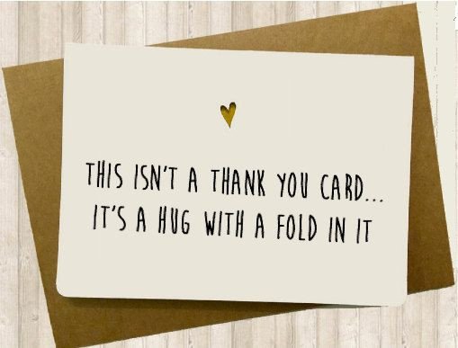 Funny Thank You Card by SpicyCards on Etsy