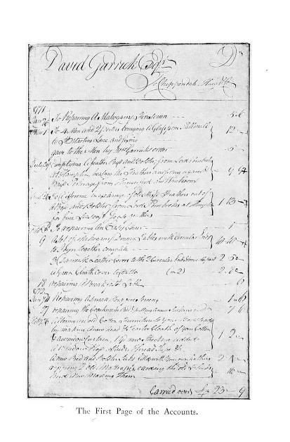 Bill of Sale from Thomas Chippendale for painted furniture