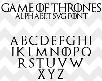 Game of Thrones Font Svg Game of Thrones Alphabet Svg Eps