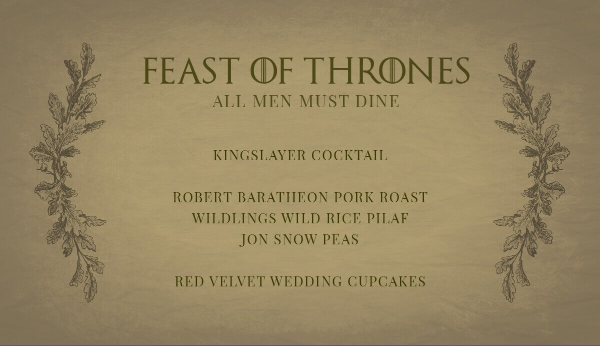 Free Printables for Your Game of Thrones Watch Party