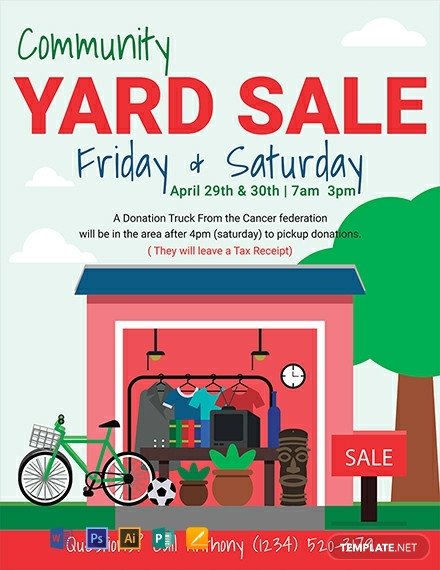 FREE Yard Sale Flyer Template Download 1330 Flyers in