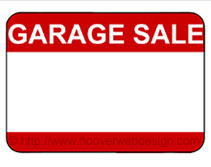 Free Printable Garage Sale Temporary Sign