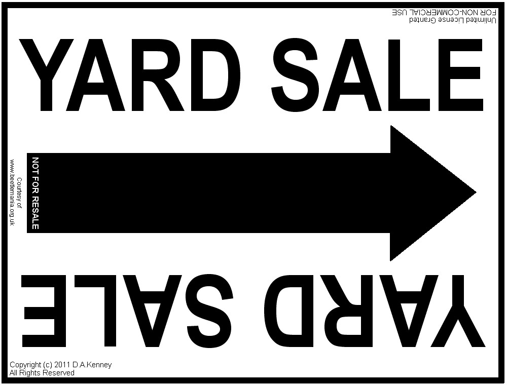 The Ultimate how to make a Yard Sale Sign page