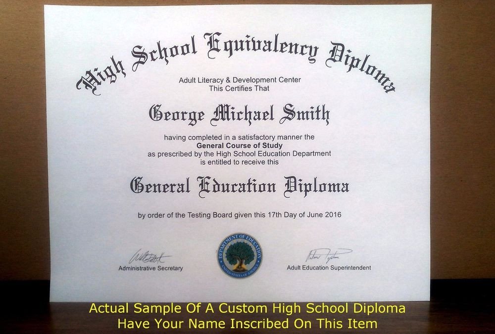 Fake GED Fake High School Diploma Fake Diploma Real