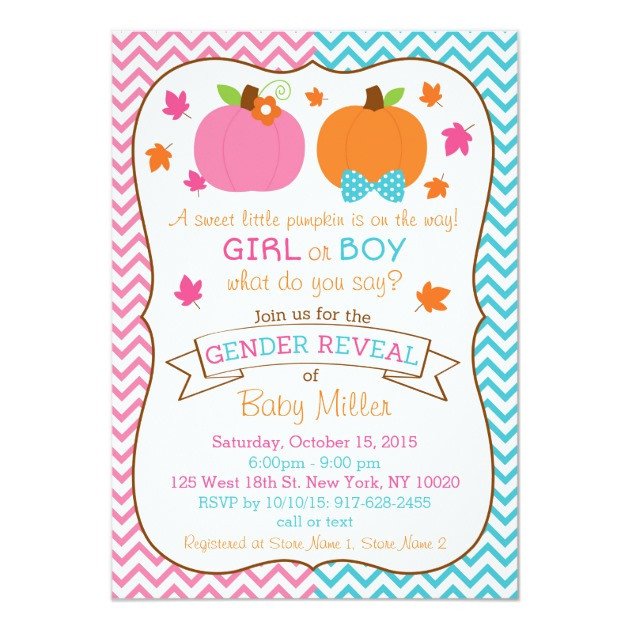 Personalized Gender Reveal Invitations