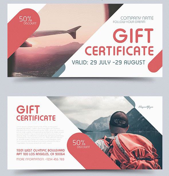 51 Premium & Free PSD Professional Gift Certificates