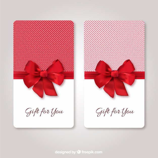 Gift cards template Vector