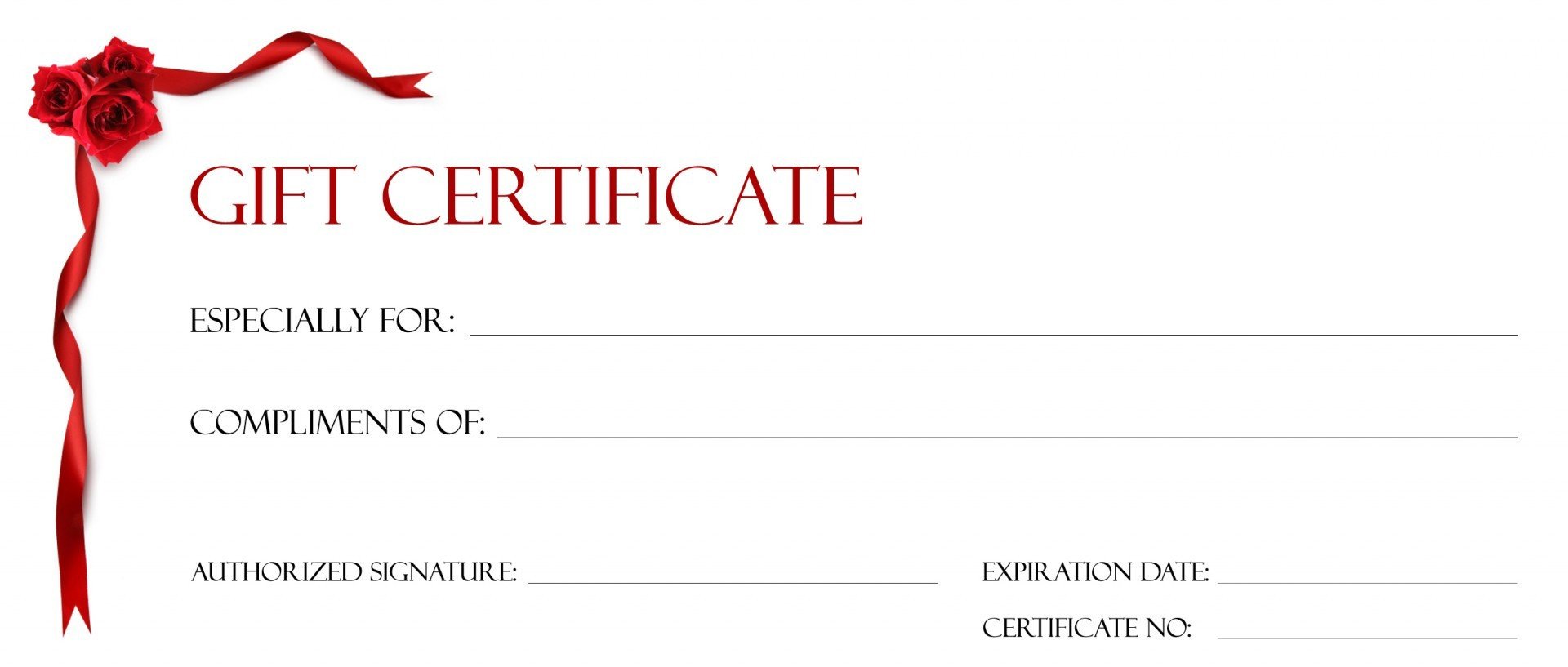 Gift Certificate Template For Google Docs