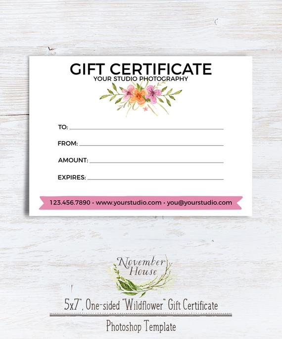graphy Gift Certificate Template shop Template