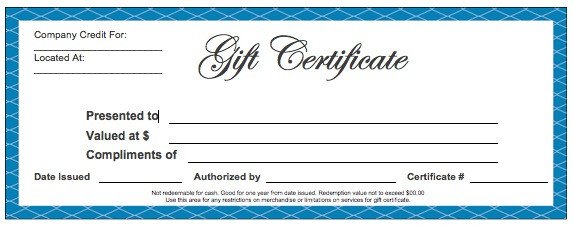 Download Blank Gift Certificate Templates wikiDownload