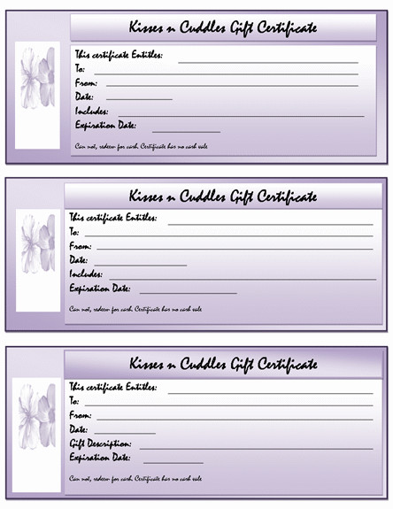 Free Gift Certificate Templates – Microsoft Word Templates