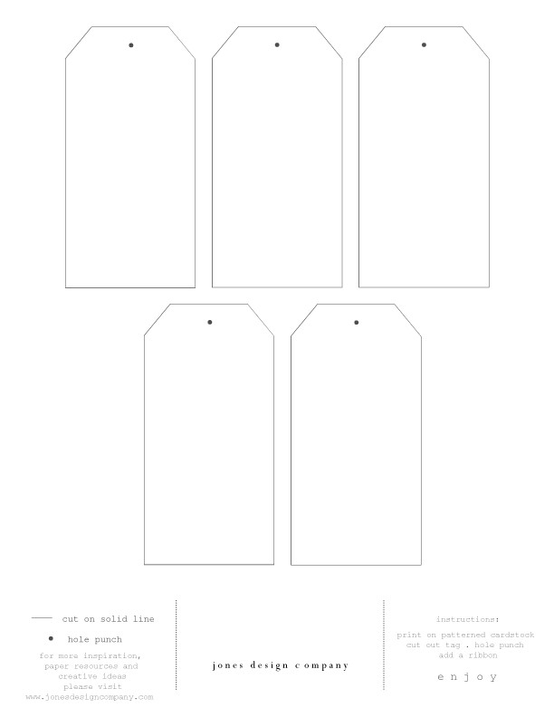 diy t tags free template and printable paper