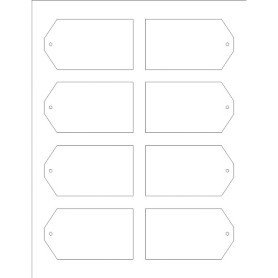 Templates Printable Tags with Strings 8 per sheet