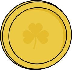 St Patricks Day Crafts Print your Gold Coin Template at