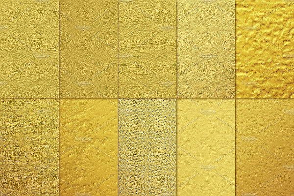 9 Gold Foil Textures Free PSD PNG Vector EPS Format