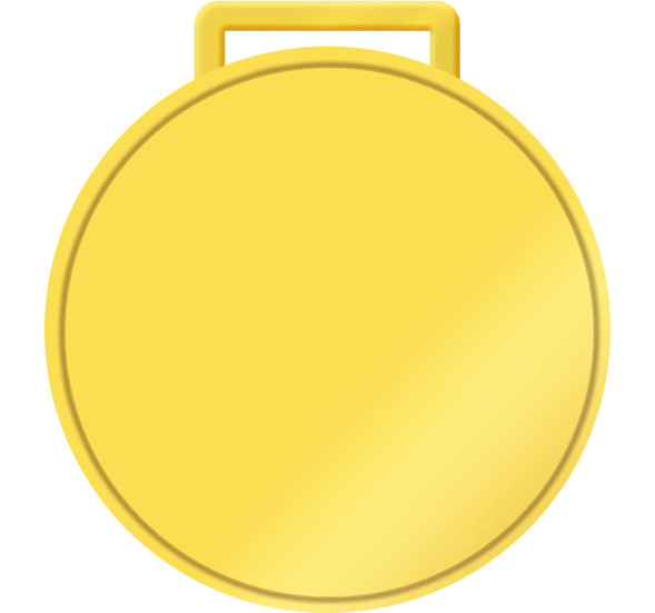 Gold medal with editable text free printable