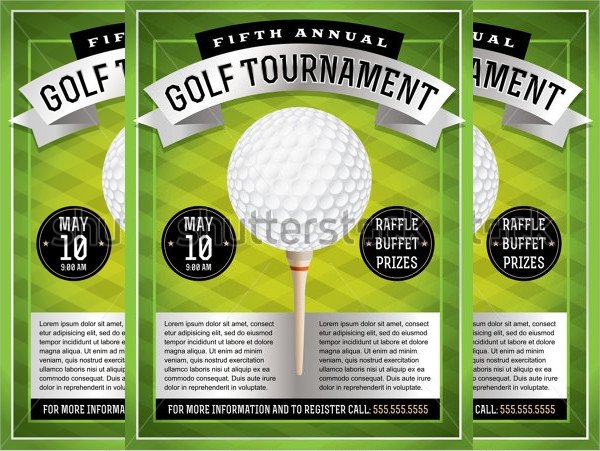 Golf Tournament Flyer Template 23 Download In Vector