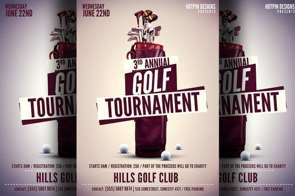 Golf Tournament Flyer Template Flyer Templates on