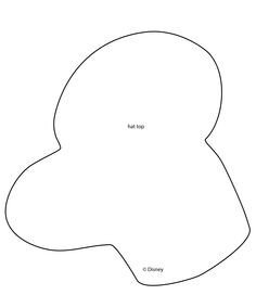 Mickey Mouse Foot Print Template